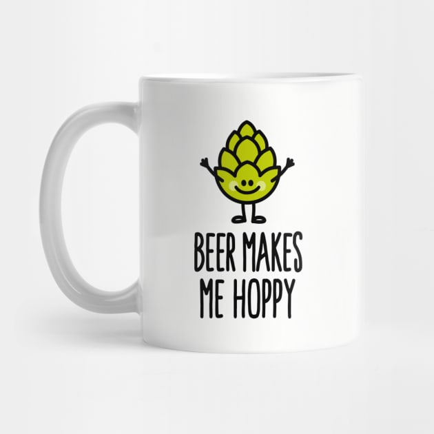 Beer makes me hoppy happy hops beer by LaundryFactory